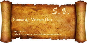 Somosy Veronika névjegykártya