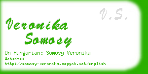 veronika somosy business card